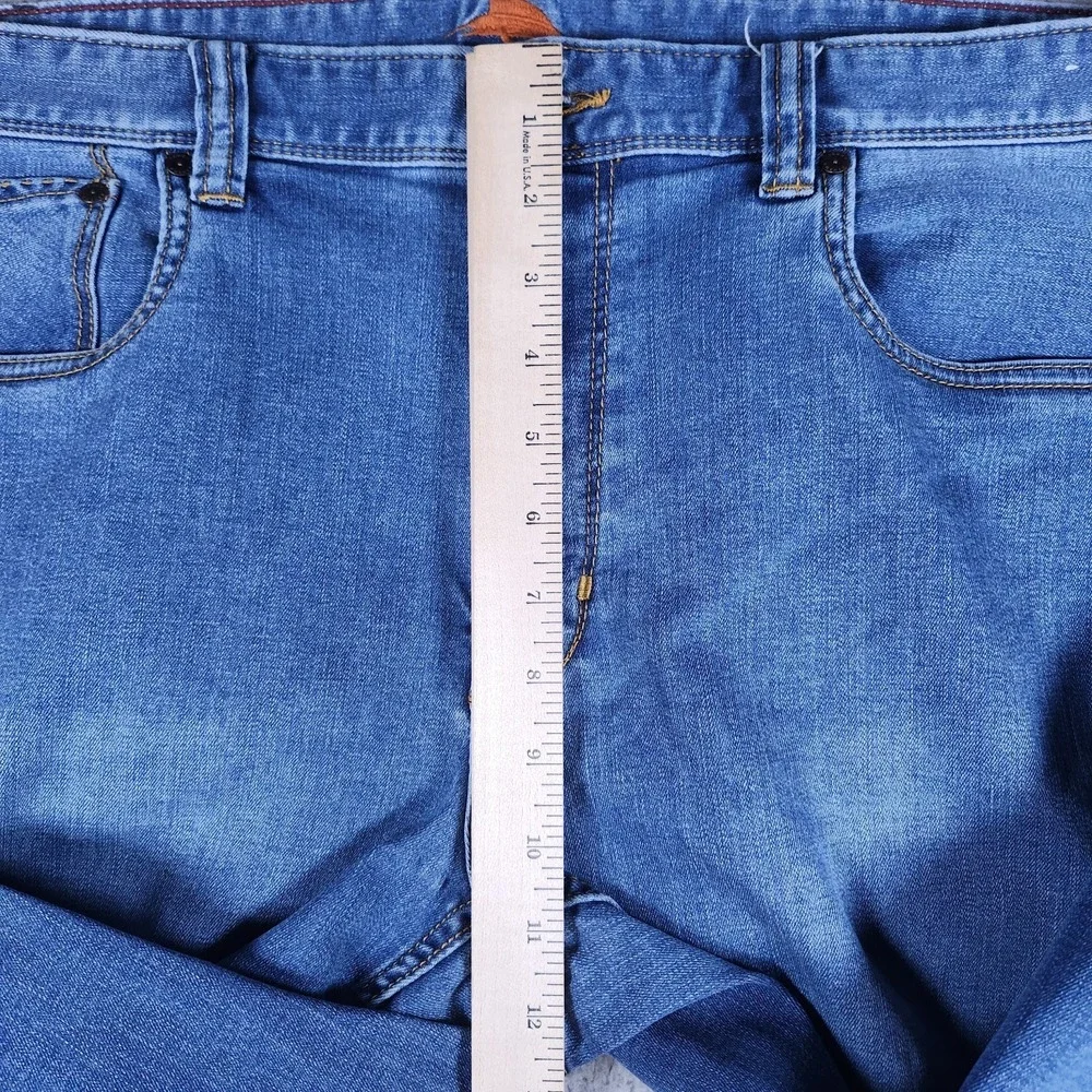 Tommy Bahama Mens Jeans 38x30 Blue Straight Leg Cotton Blend Casual Pants‎